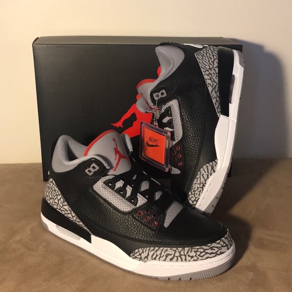Air Jordan 3 Og Retro Black Cement(2018)